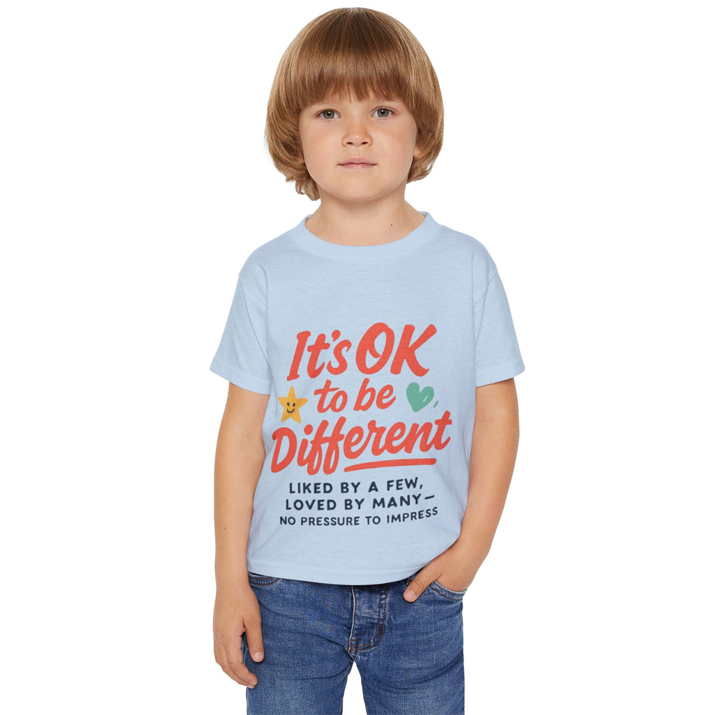 Toddler T-Shirt — "It's OK to be Different" Positive Message Tee