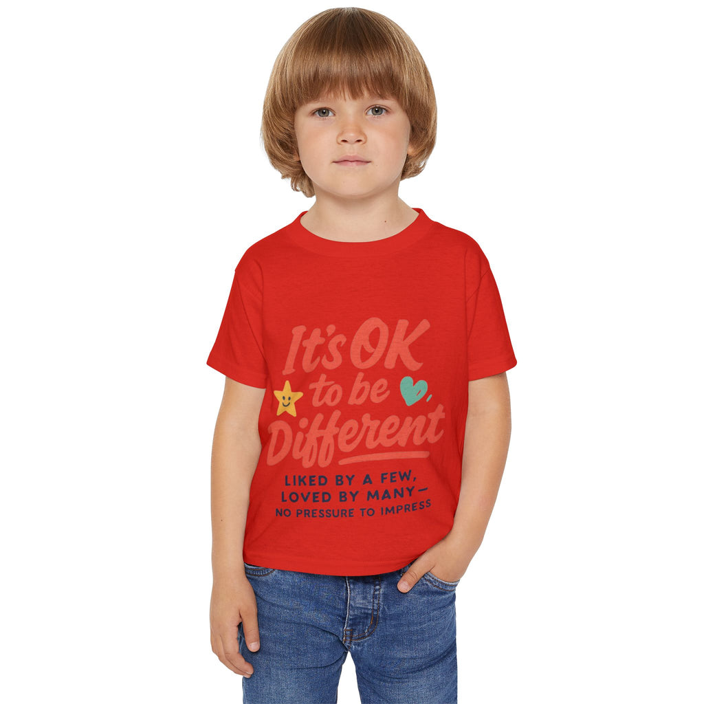 Toddler T-Shirt — "It's OK to be Different" Positive Message Tee