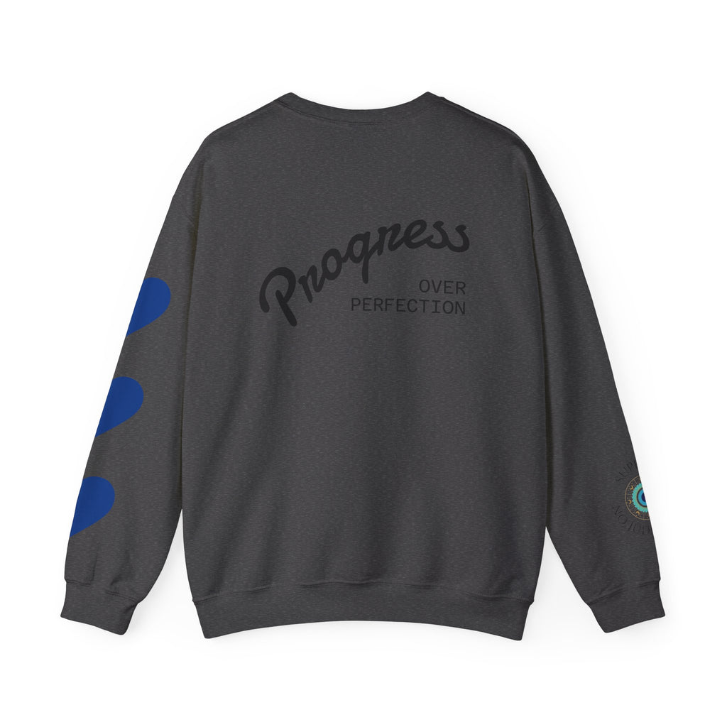 ABA Therapy Crewneck Sweatshirt – "Guiding Small Steps to Big Wins" | Progress Over Perfection