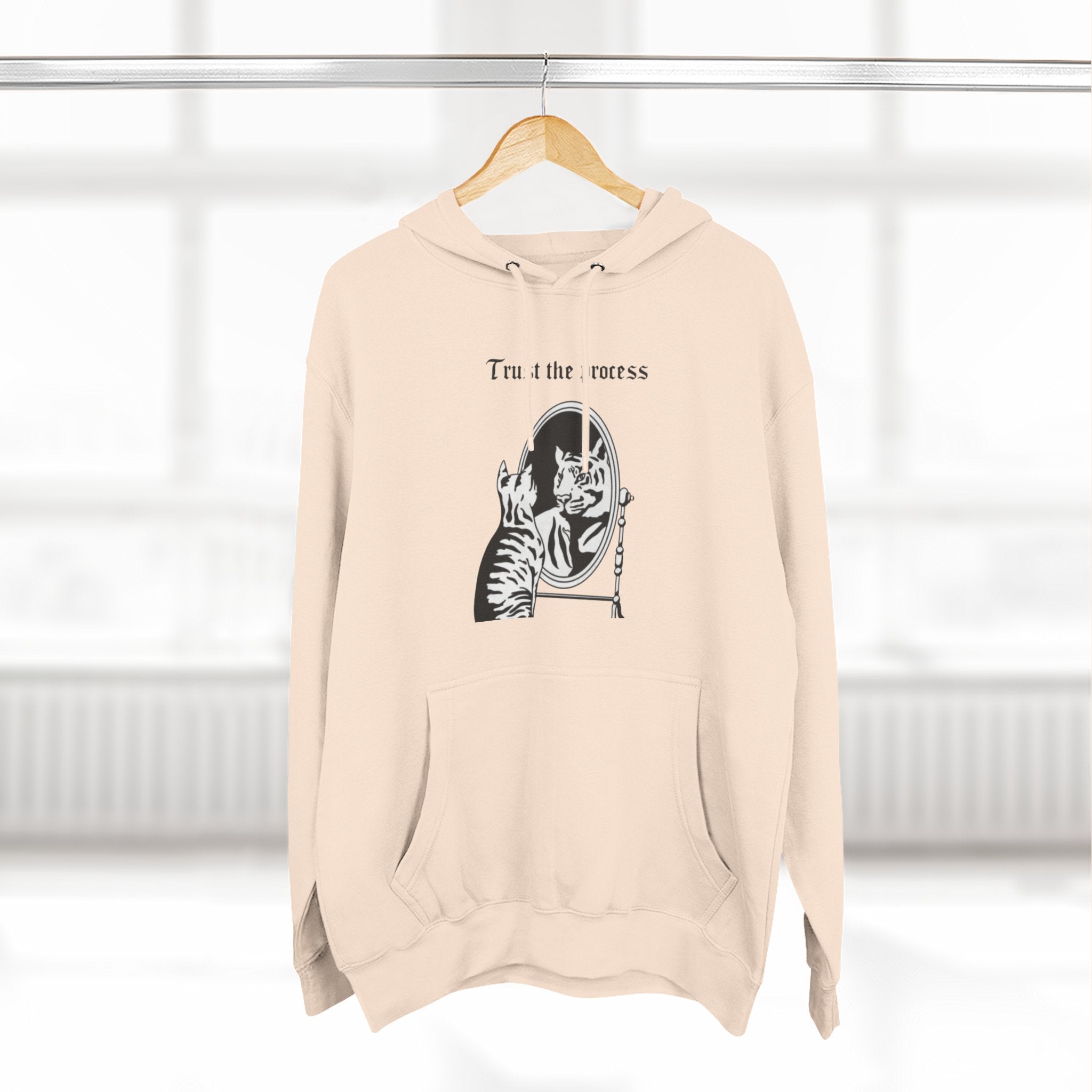 An inspiring comfy Fleece Hoodie — Three-Panel Pullover