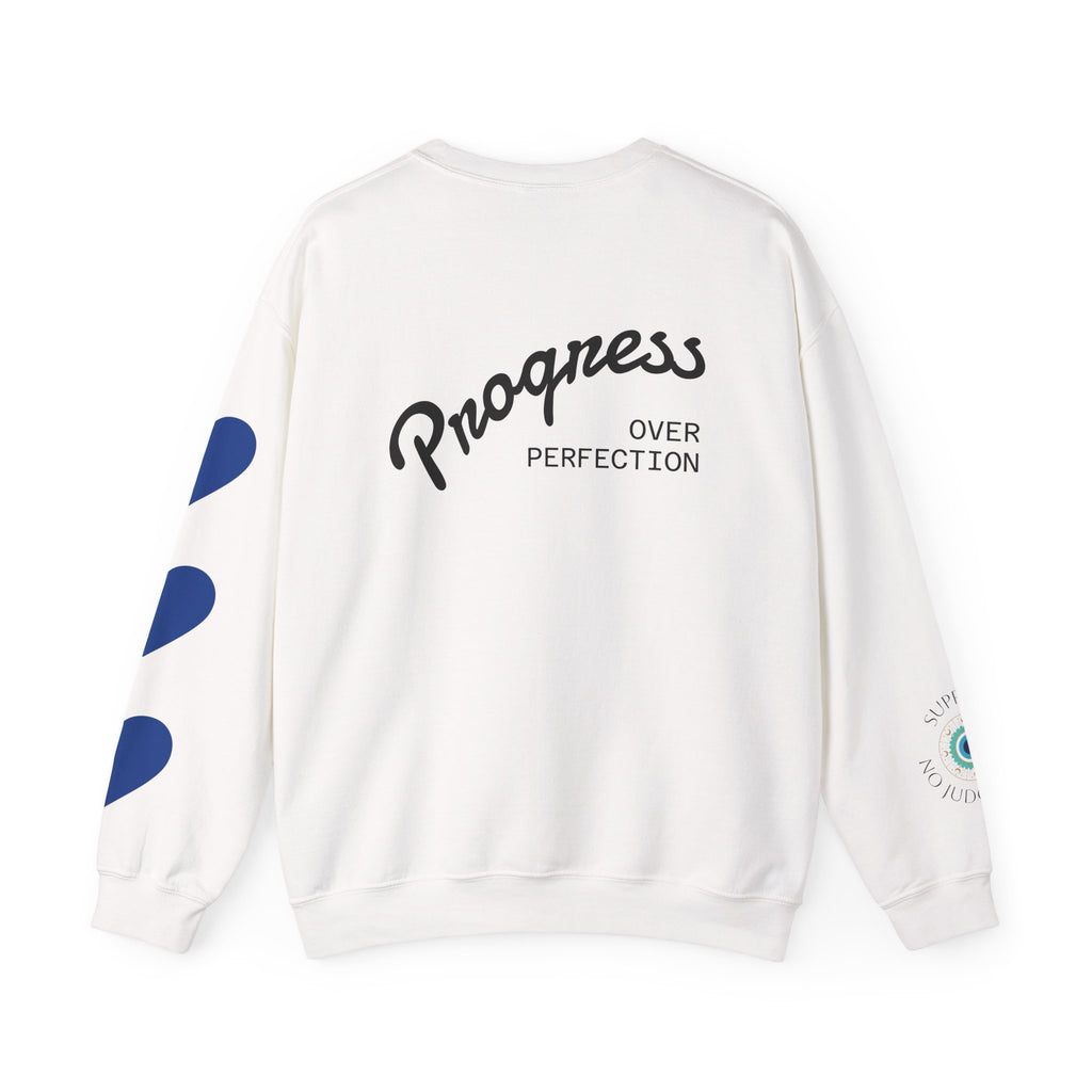 ABA Therapy Crewneck Sweatshirt – "Guiding Small Steps to Big Wins" | Progress Over Perfection