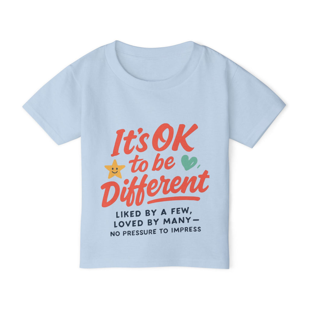 Toddler T-Shirt — "It's OK to be Different" Positive Message Tee
