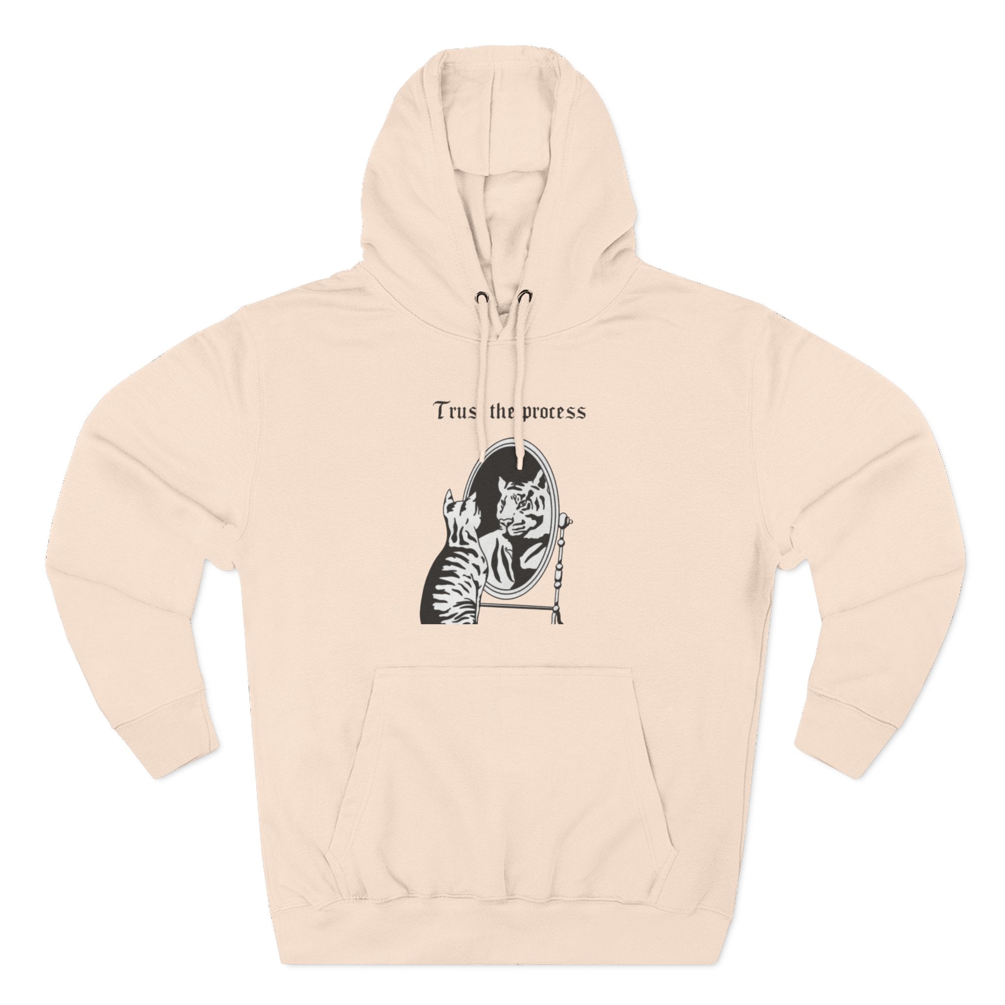 An inspiring comfy Fleece Hoodie — Three-Panel Pullover