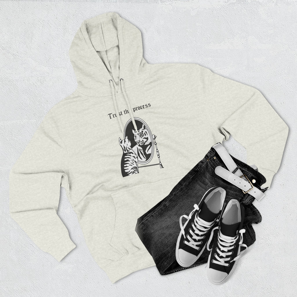 An inspiring comfy Fleece Hoodie — Three-Panel Pullover