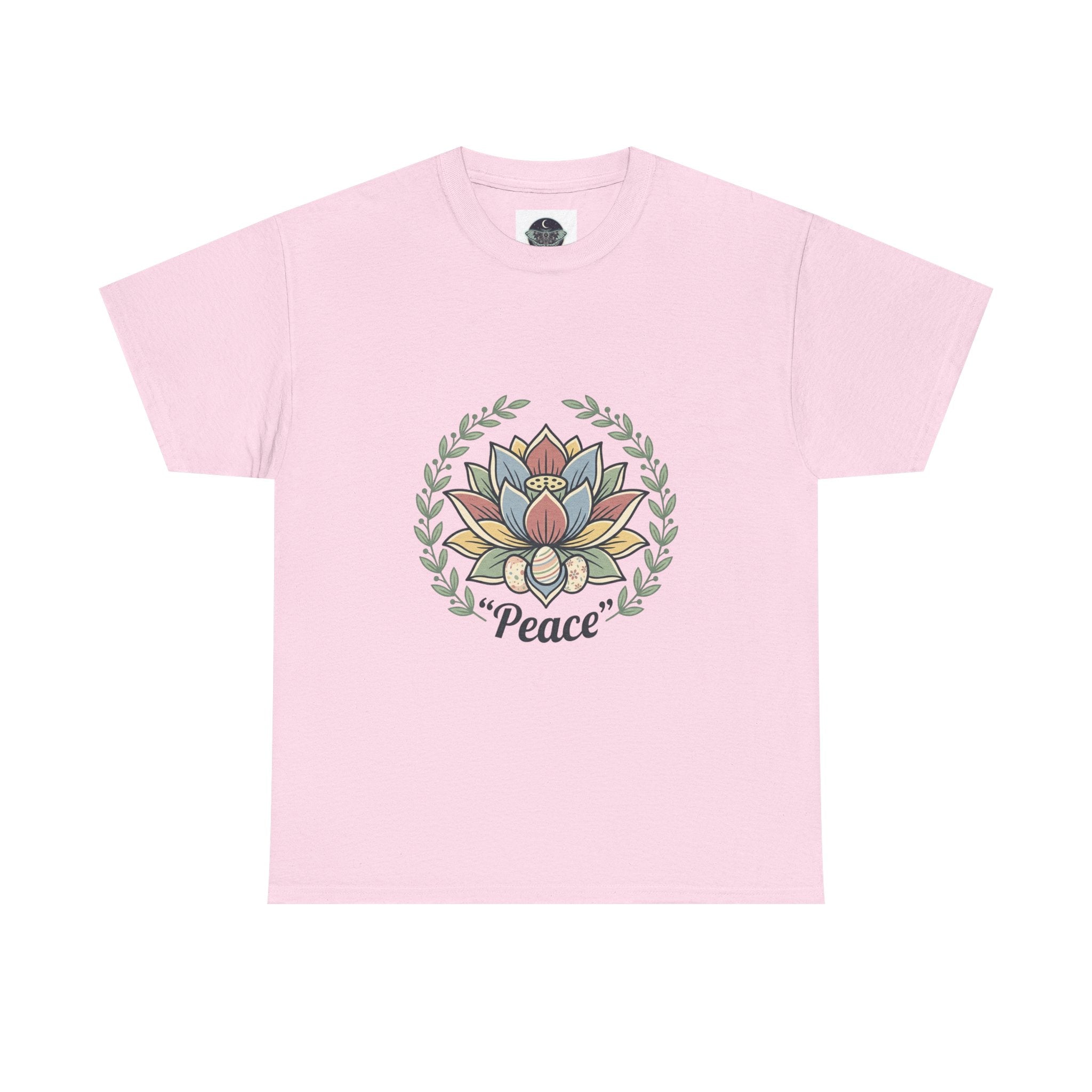 Peaceful Bunny “Hope to New Beginnings” Graphic Tee — Lotus & Floral Spiritual T-Shirt