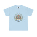Peaceful Bunny “Hope to New Beginnings” Graphic Tee — Lotus & Floral Spiritual T-Shirt