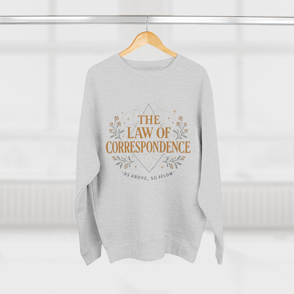 Law of Correspondence Sweatshirt — Rooted in Both Sin and Grace Christian Crewneck