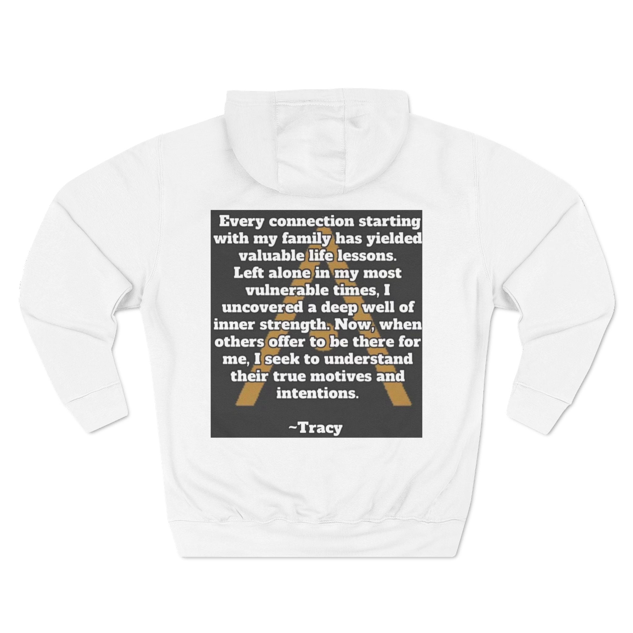 An inspiring comfy Fleece Hoodie — Three-Panel Pullover