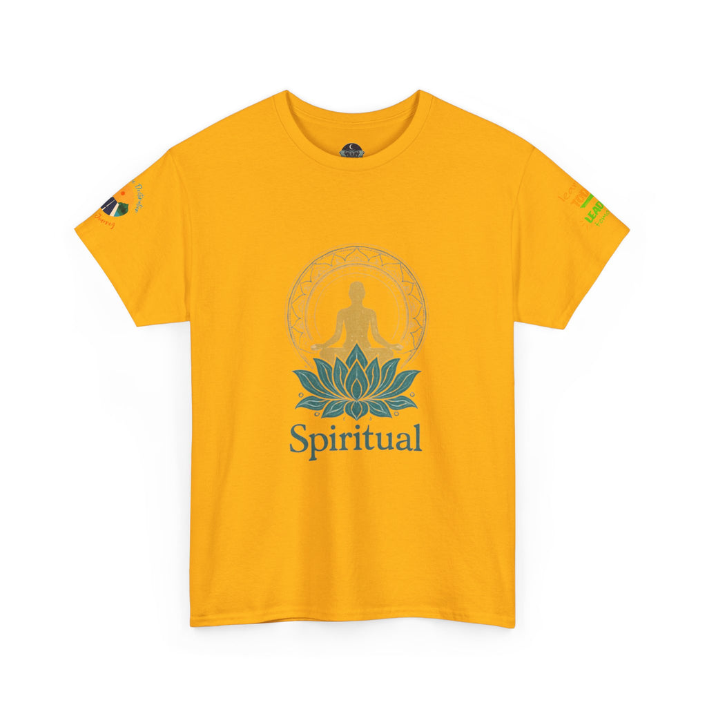 Spiritual Meditation Tee — Lotus Yoga Shirt with 'One who looks within is wise' Quote