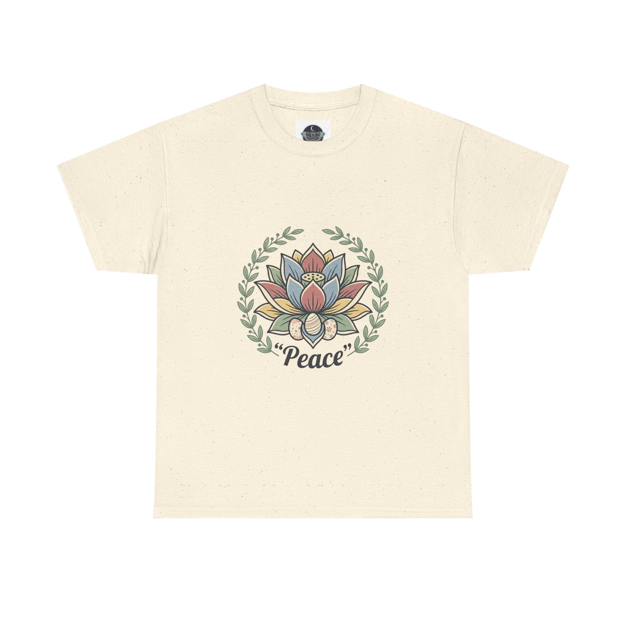 Peaceful Bunny “Hope to New Beginnings” Graphic Tee — Lotus & Floral Spiritual T-Shirt