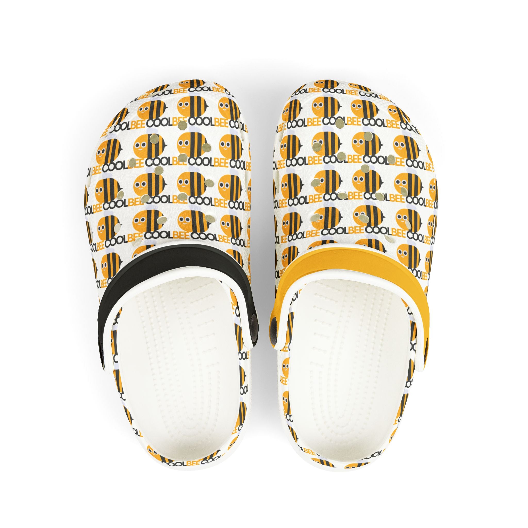 Kids Bee Pattern Clogs - "Cool Bee" EVA Foam Slip-Ons