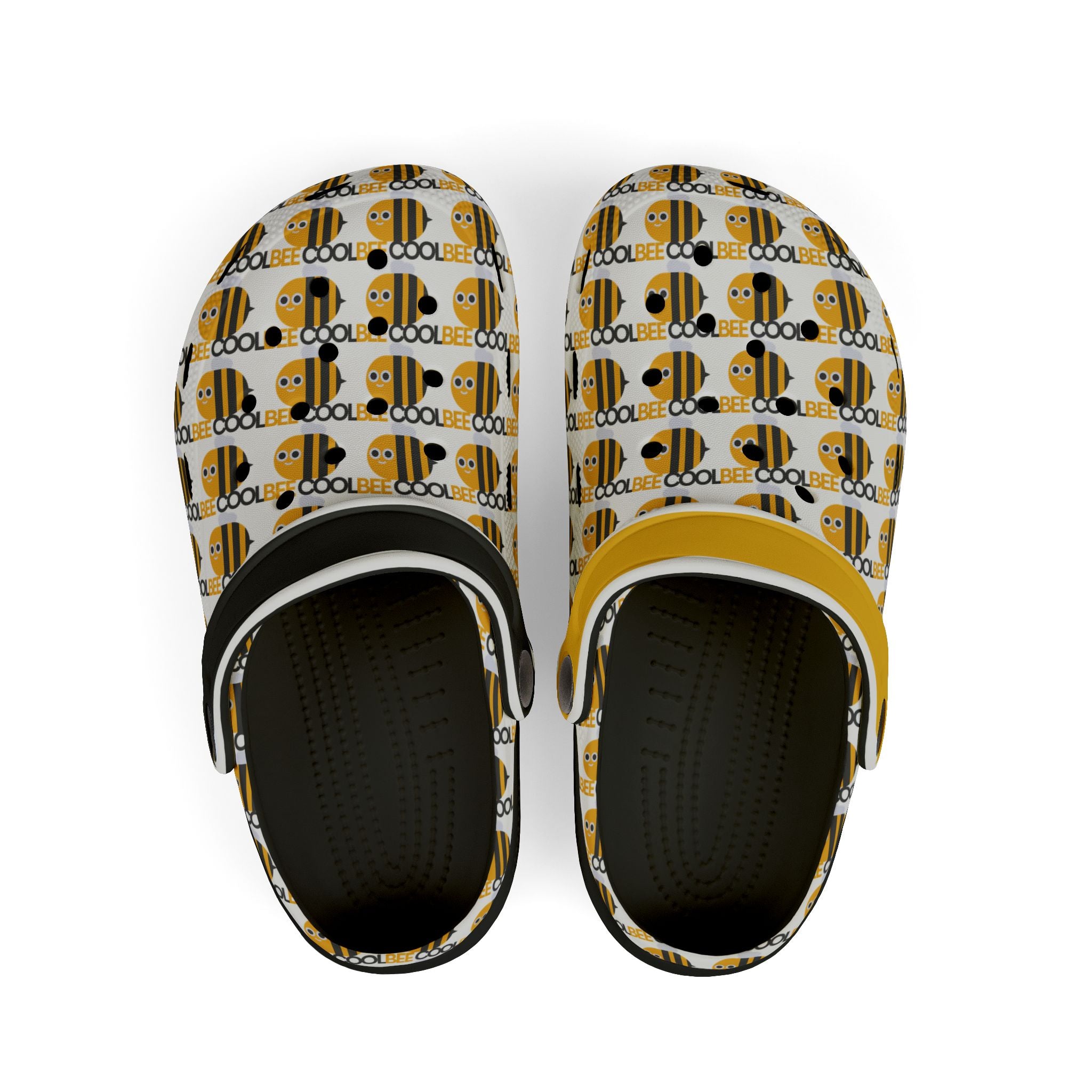 Kids Bee Pattern Clogs - "Cool Bee" EVA Foam Slip-Ons