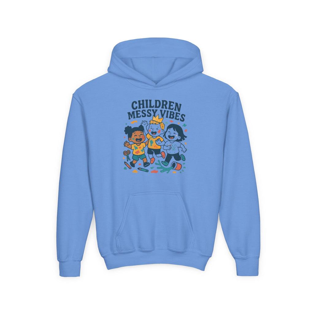 Youth Hoodie — "Children Messy Vibes" Graphic Hoodie (Back: "Profection is Overrated if It Is Not a Mess I'm not impressed")