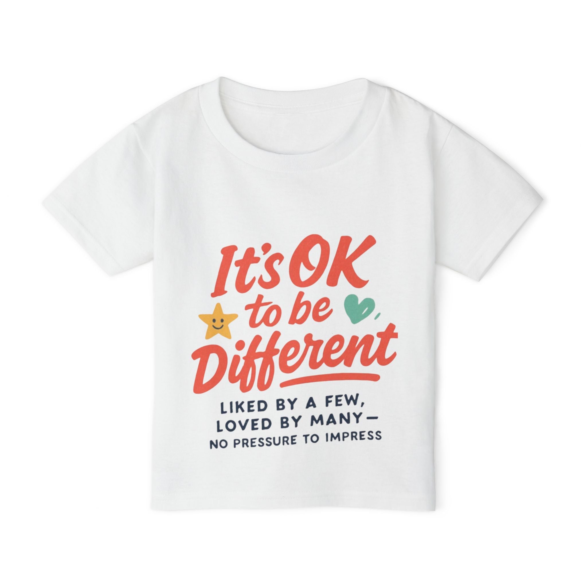 Toddler T-Shirt — "It's OK to be Different" Positive Message Tee