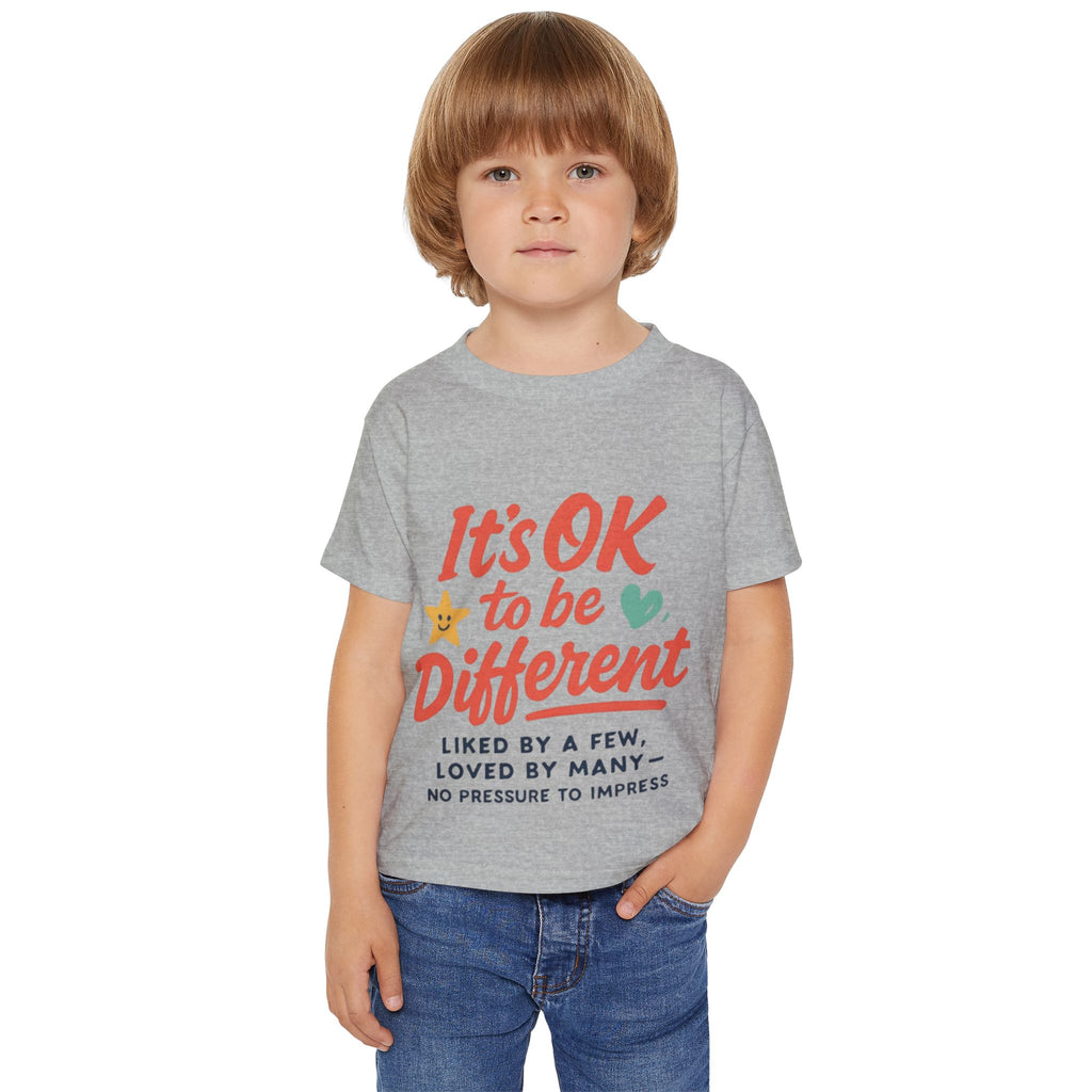 Toddler T-Shirt — "It's OK to be Different" Positive Message Tee