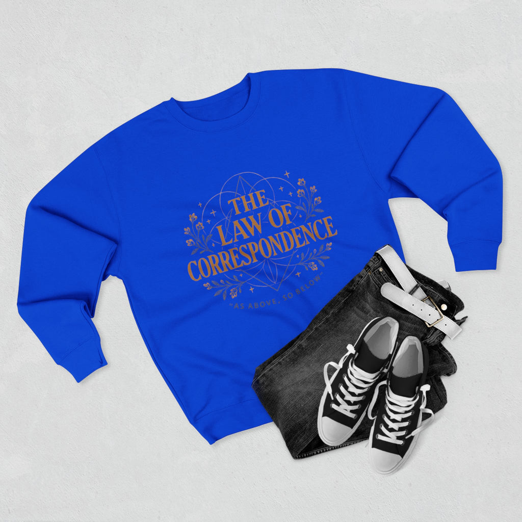 Law of Correspondence Sweatshirt — Rooted in Both Sin and Grace Christian Crewneck