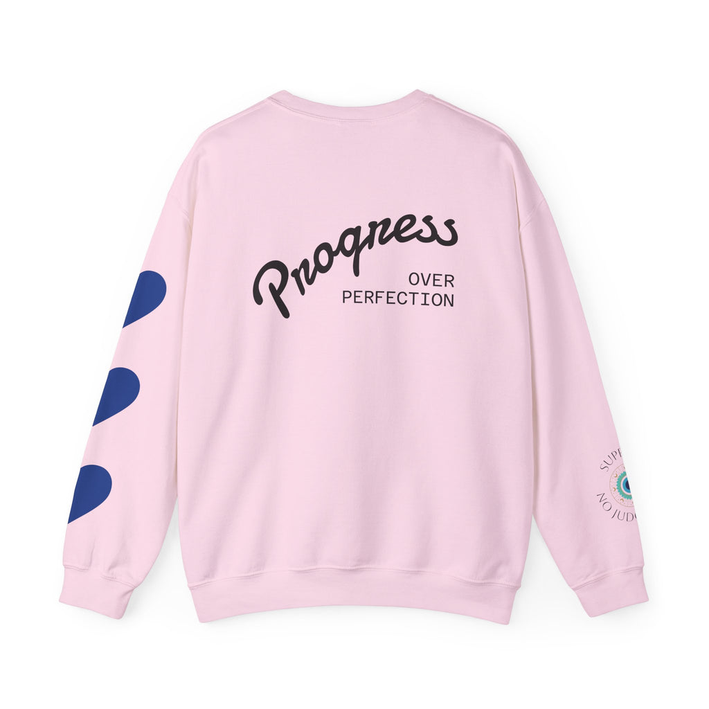 ABA Therapy Crewneck Sweatshirt – "Guiding Small Steps to Big Wins" | Progress Over Perfection
