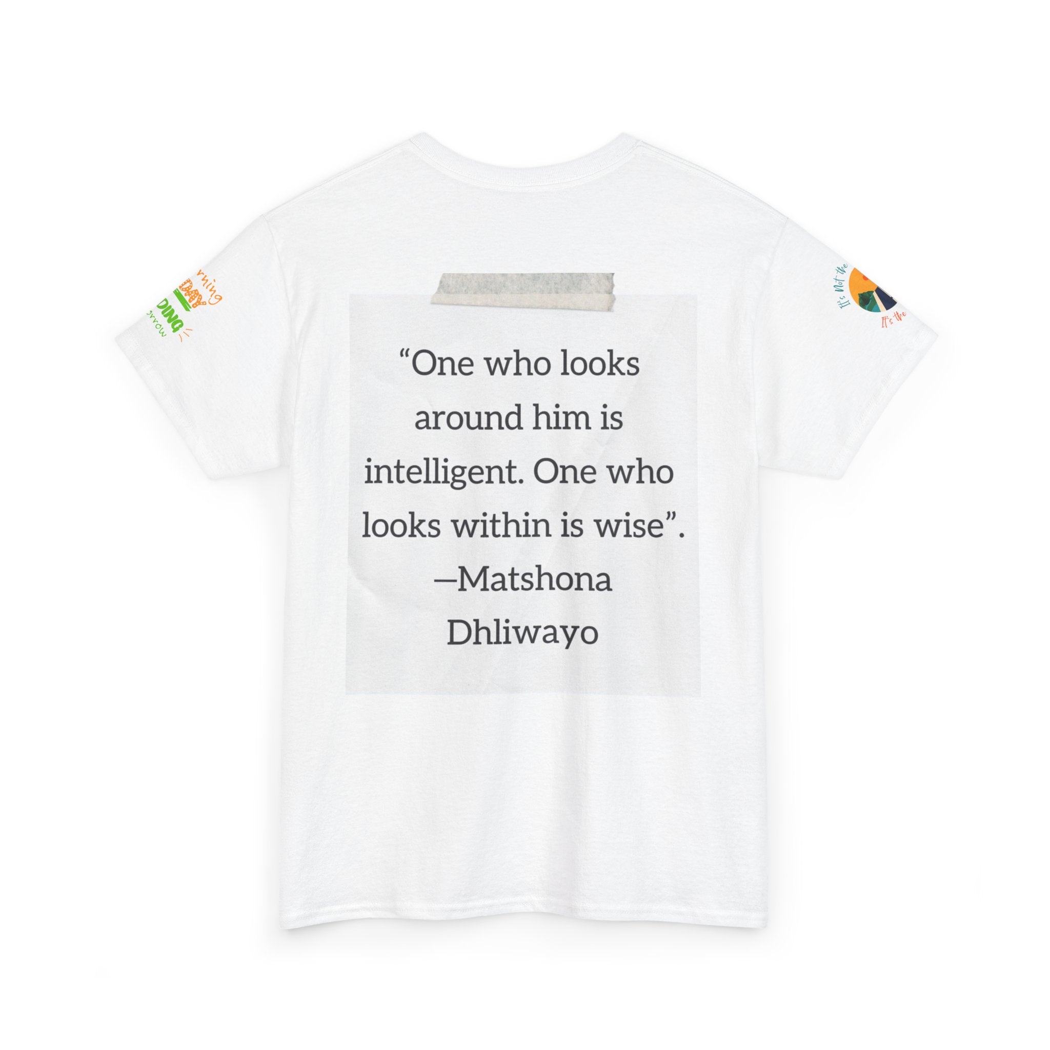 Spiritual Meditation Tee — Lotus Yoga Shirt with 'One who looks within is wise' Quote