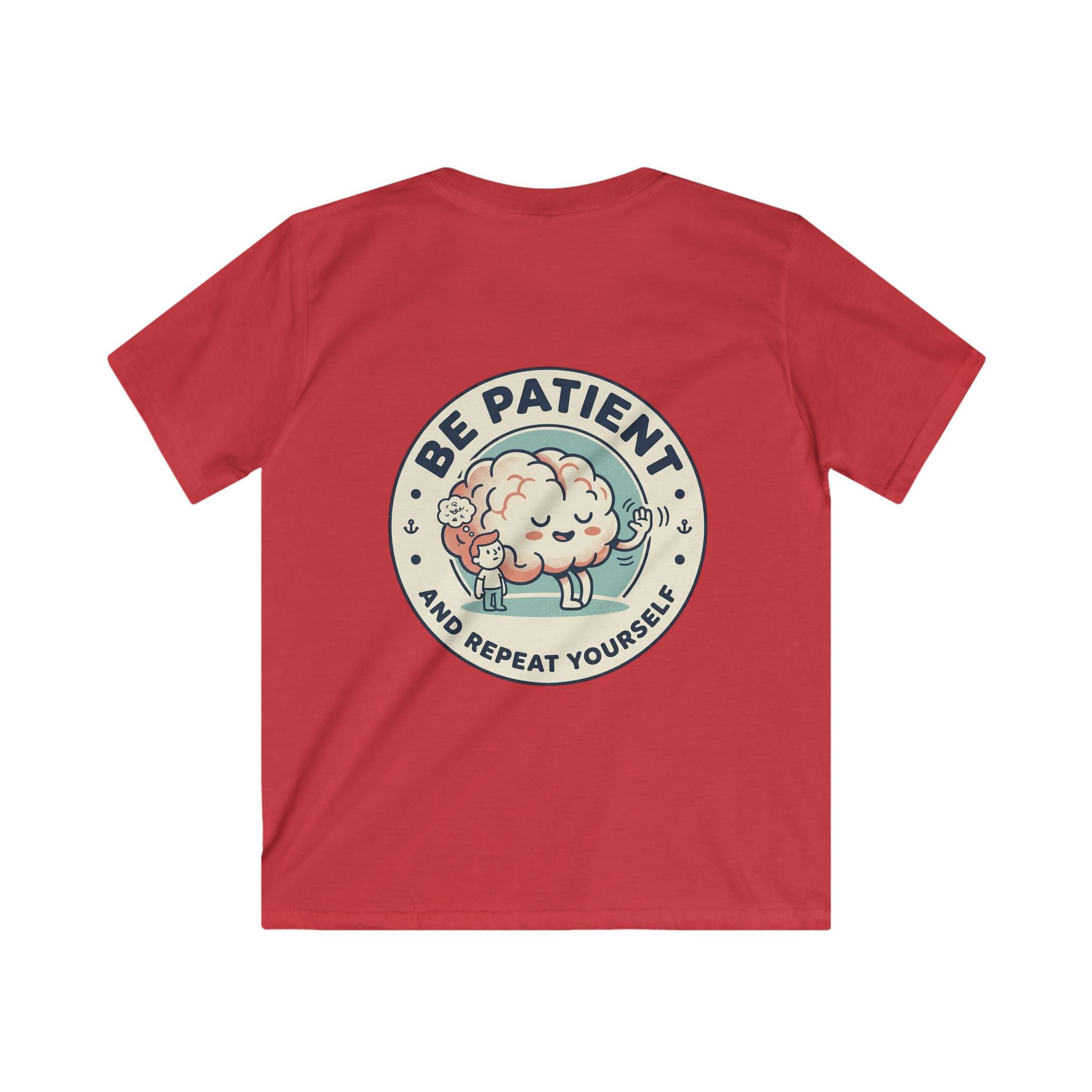Kids ADHD Awareness Tee — 'Be Patient and Repeat Yourself' Kids T-Shirt