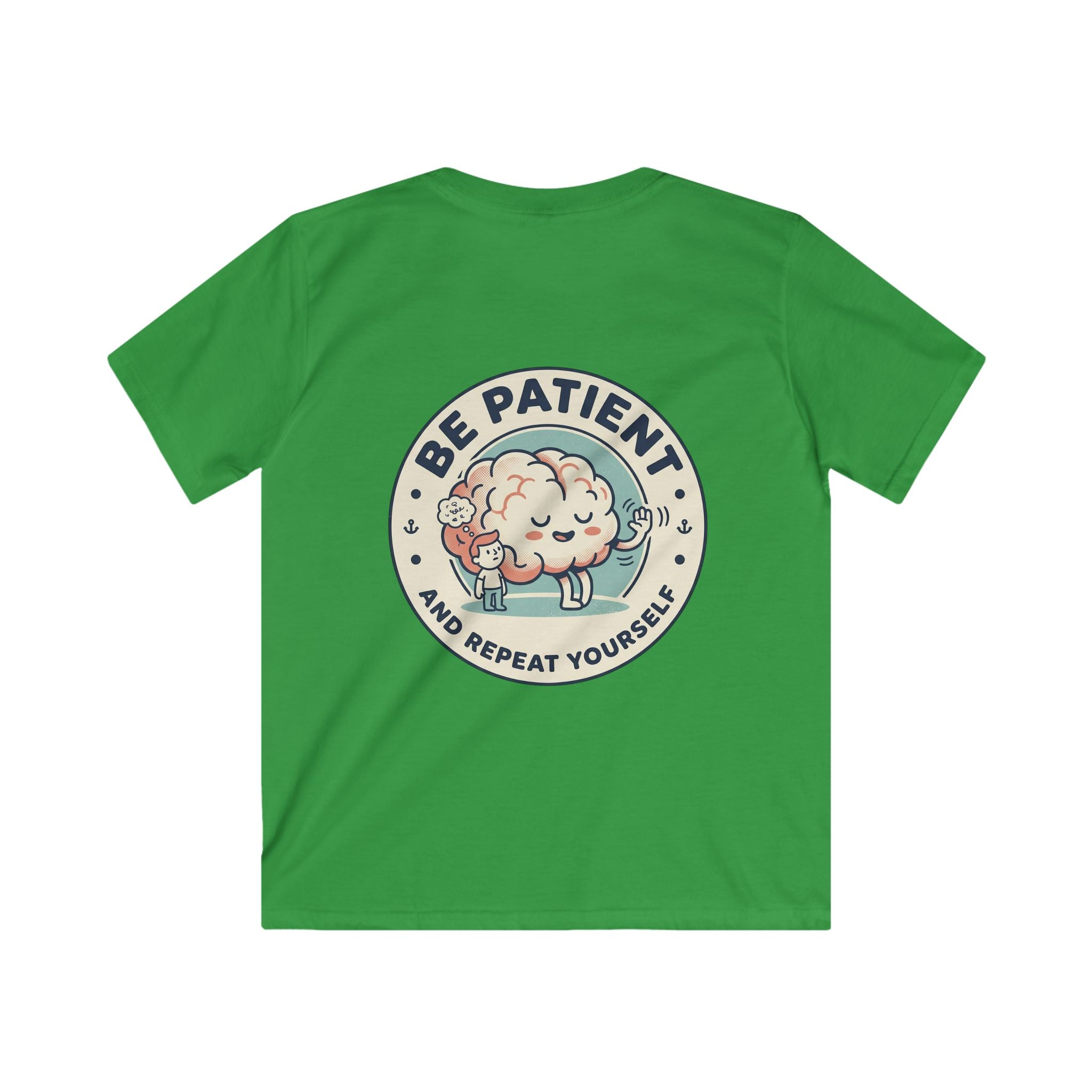 Kids ADHD Awareness Tee — 'Be Patient and Repeat Yourself' Kids T-Shirt