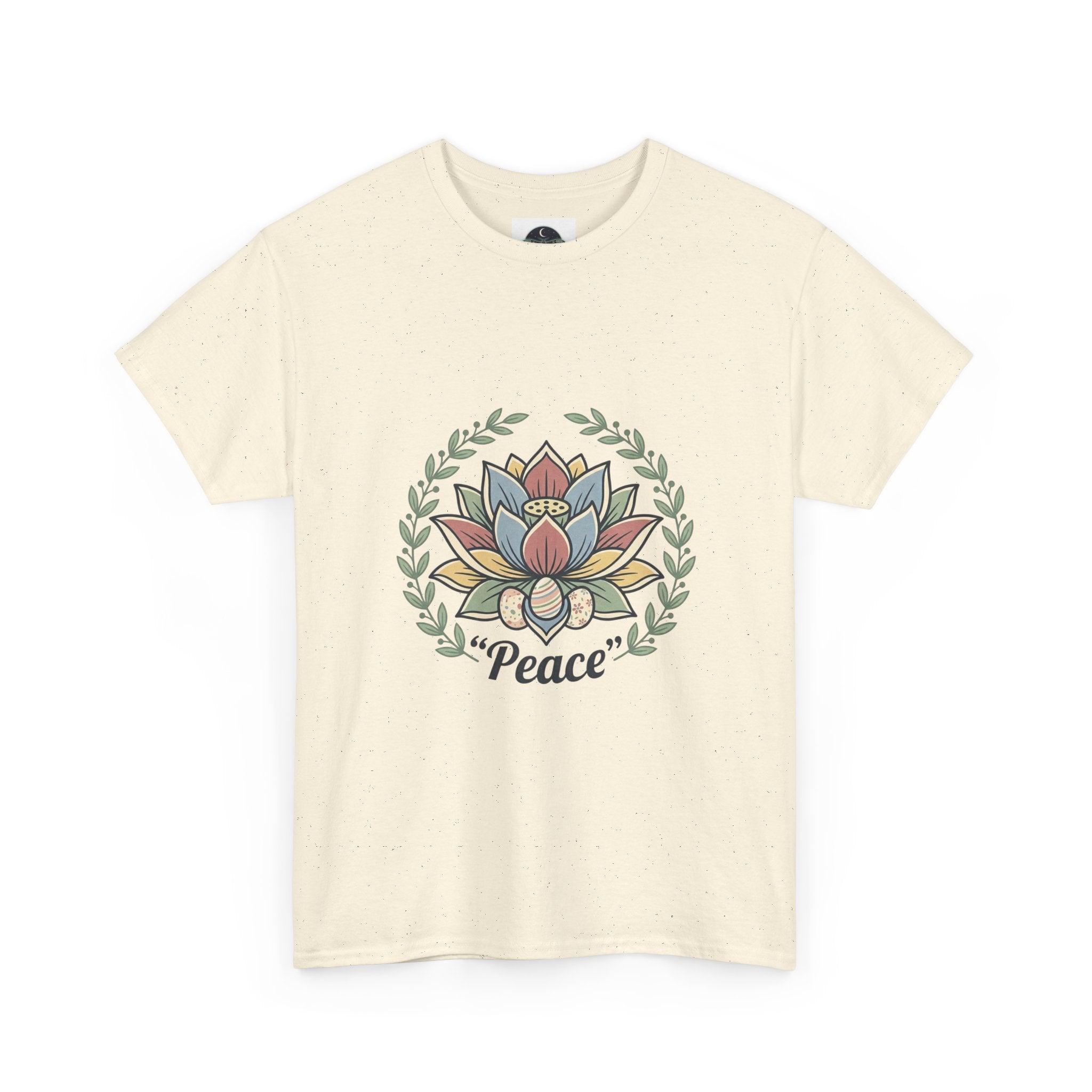 Peaceful Bunny “Hope to New Beginnings” Graphic Tee — Lotus & Floral Spiritual T-Shirt
