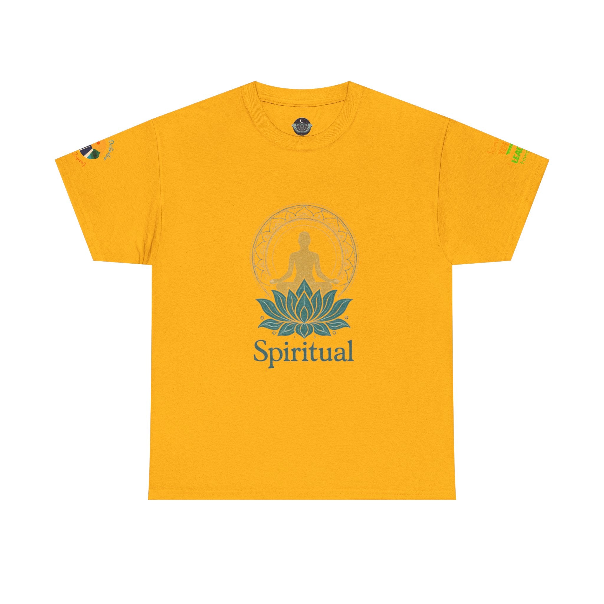 Spiritual Meditation Tee — Lotus Yoga Shirt with 'One who looks within is wise' Quote