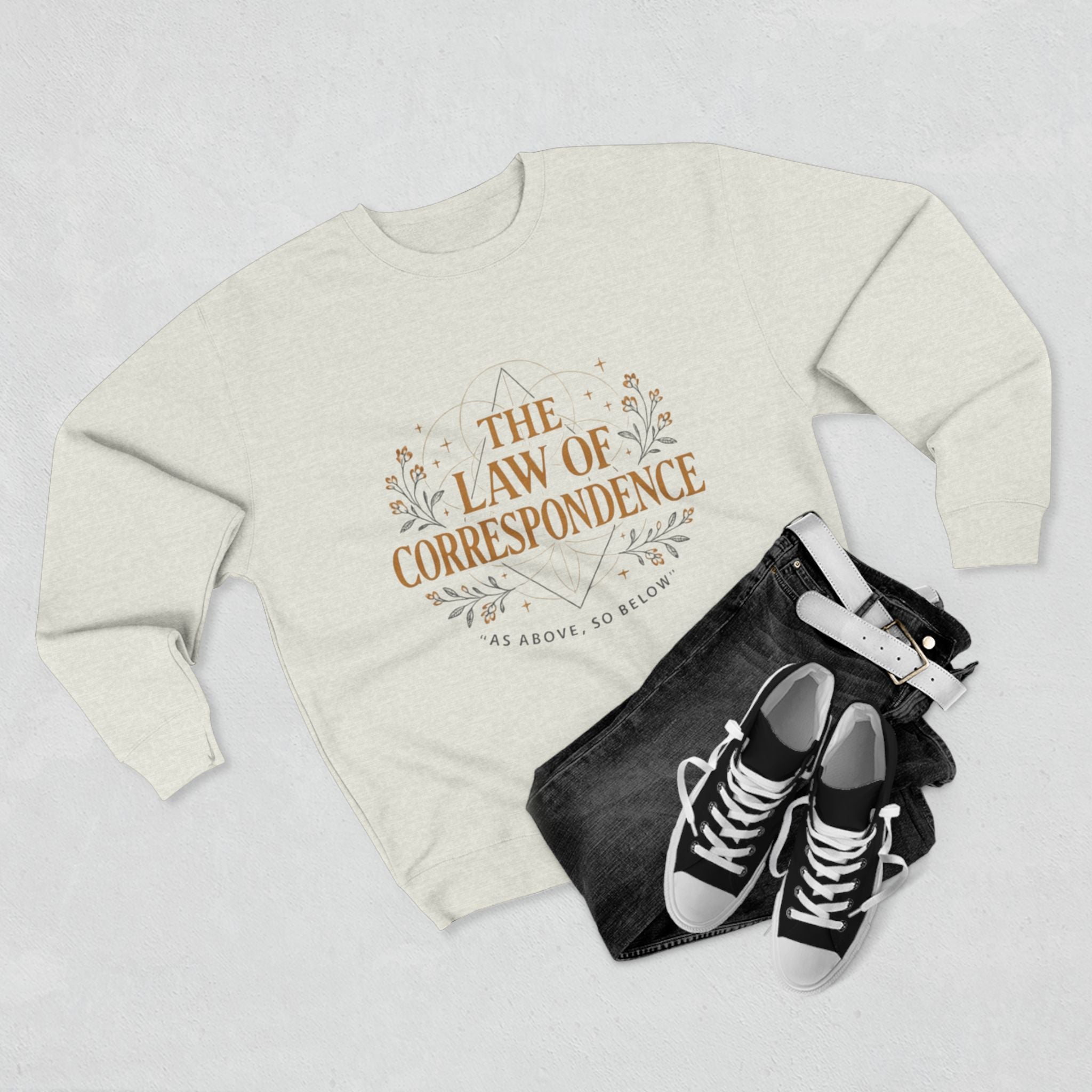 Law of Correspondence Sweatshirt — Rooted in Both Sin and Grace Christian Crewneck